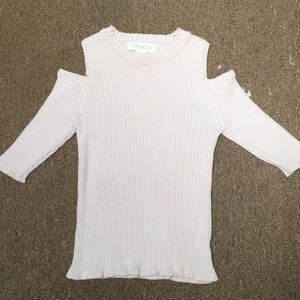 forever 21 shoulder cutout top